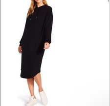 BB Dakota Hooded Dress Midi Length Long Sleeves Comfy Simple Size XS Women's