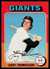1975 Topps SET-BREAK #529 Gary Thomasson EX or Better, (HUCK'S)