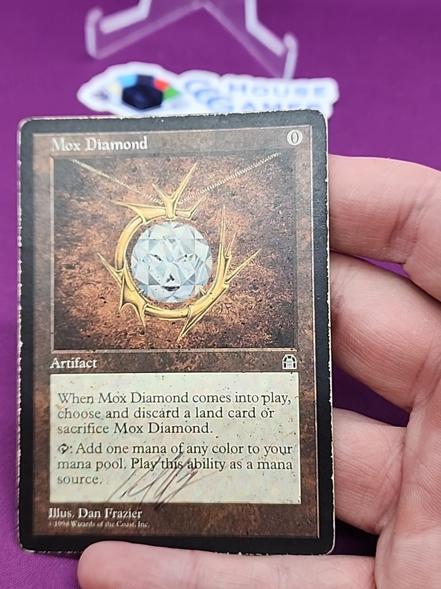 Mox Diamond & スリヴァーの女王 セット Mox Diamond #P Signed Dan Frazier Magic Stronghold Reserve List