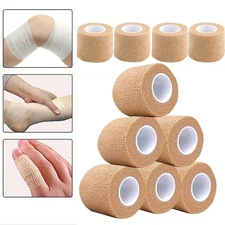 Self Adherent Wrap Adhesive Bandage Gauze Rolls Elastic First Aid Medical Tape