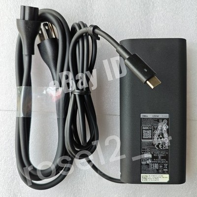 Genuine Dell 130W USB C Charger TYPE-C  Power Adapter For XPS 13 15 9500 5530 QR