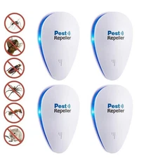 4PCs Ultrasonic Pest Reject Home Control Electronic Repellent Rat Mice Repeller