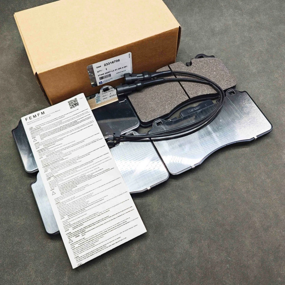 Front Brake Pad Kit for 23316708 Chevrolet Corvette Z06 Z07 Carbon Ceramic Rotor - Image 3 of 4