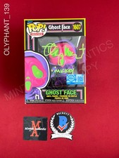 Timothy Olyphant signed Ghostface blacklight Funko Pop #1607 Scream Beckett COA
