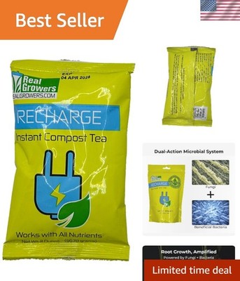 Mycorrhizae Recharge Powder 2 oz - Enhances Nutrient Uptake for Living Soil