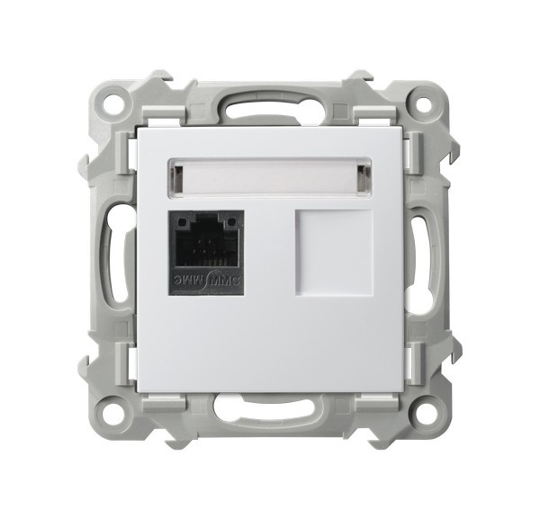 MODULE WHITE COMPUTER SOCKET X 1, CAT. 5E SAPPHIRE GPK-1Z/K/m/00