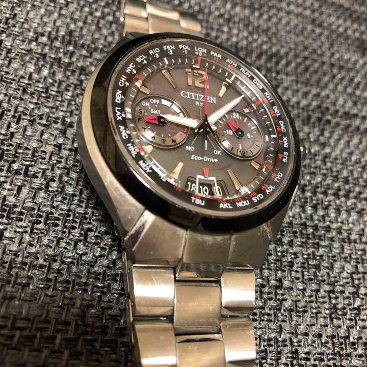 Citizen CC1094-51E Day Date World Time Eco-Drive Solar Mens Watch 