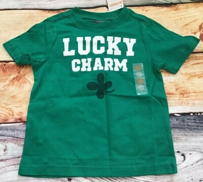 Gymboree 2T Four Leaf Clover Lucky Charm Shirt NWT Outlet St. Patrick's Day