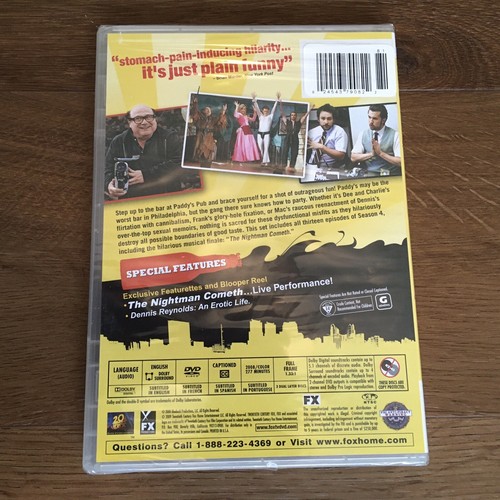 It's Always Sunny in Philadelphia: Season 4 (DVD) (3 Disc Set) New - Picture 2 of 3
