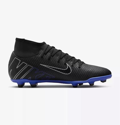NIKE MERCURIAL SUPERFLY 9 CLUB FG/MG BLACK/CHROME/HYPER  display picture 3
