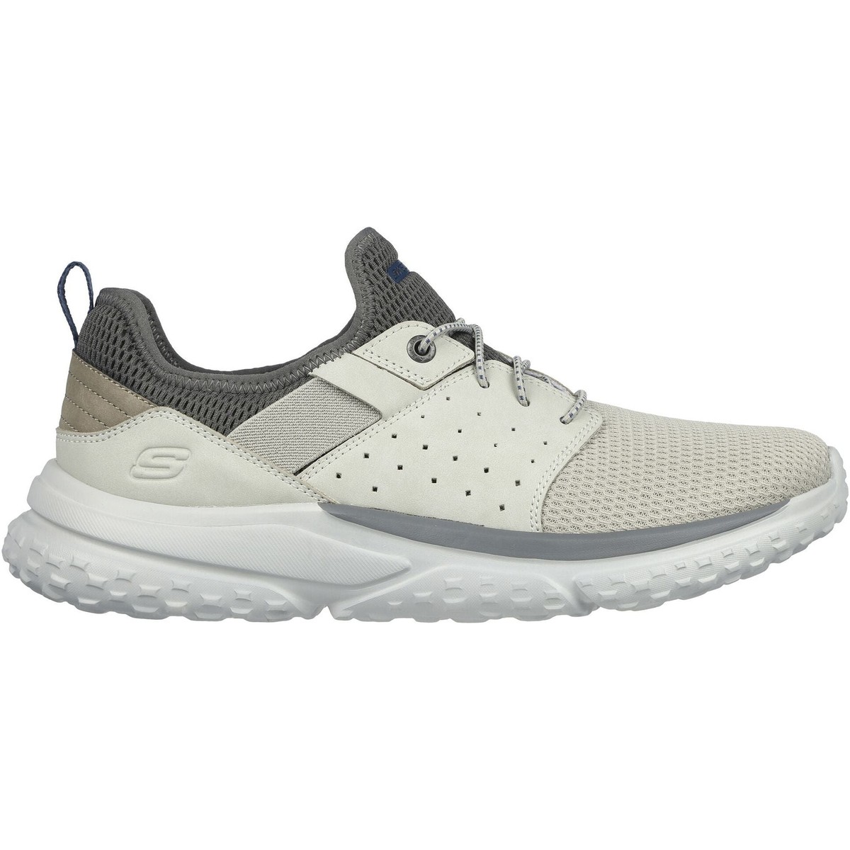 ねずさん Skechers Solvano Caspian Mens Shoes Grey Stylish Casual