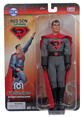 Mego DC Superman Red Son 8'' Actionfigur
