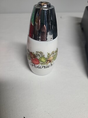 VTG GEMCO PYREX SPICE OF LIFE  SALT & PEPPER SHAKER