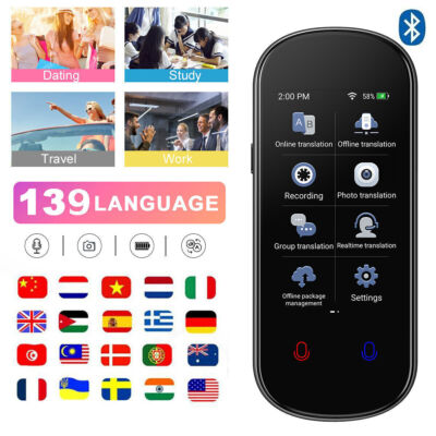 Language Translator Device 139 Languages Two-Way Instant Voice Photo Translation