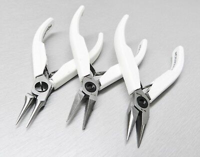 7590 Round Nose Lindstrom EX Pliers Set of 3 Swiss Kit  7893 Chain 7490 Flat