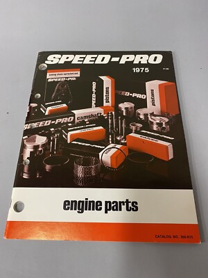 1975 SPEED  -  PRO RACING CATALOG ENGINE PARTS with Price List  Exc Condition