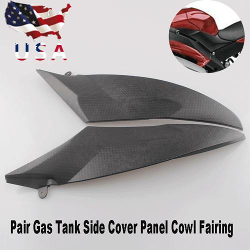 Black Gas Tank Side Trim Cover Panel Fairing Cowl Insert Fit For YAMAHA YZF-R6 - Picture 5 of 5