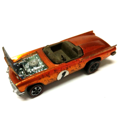Hot Wheels Redline Classic '57 T Bird 1968 Orange Made in United