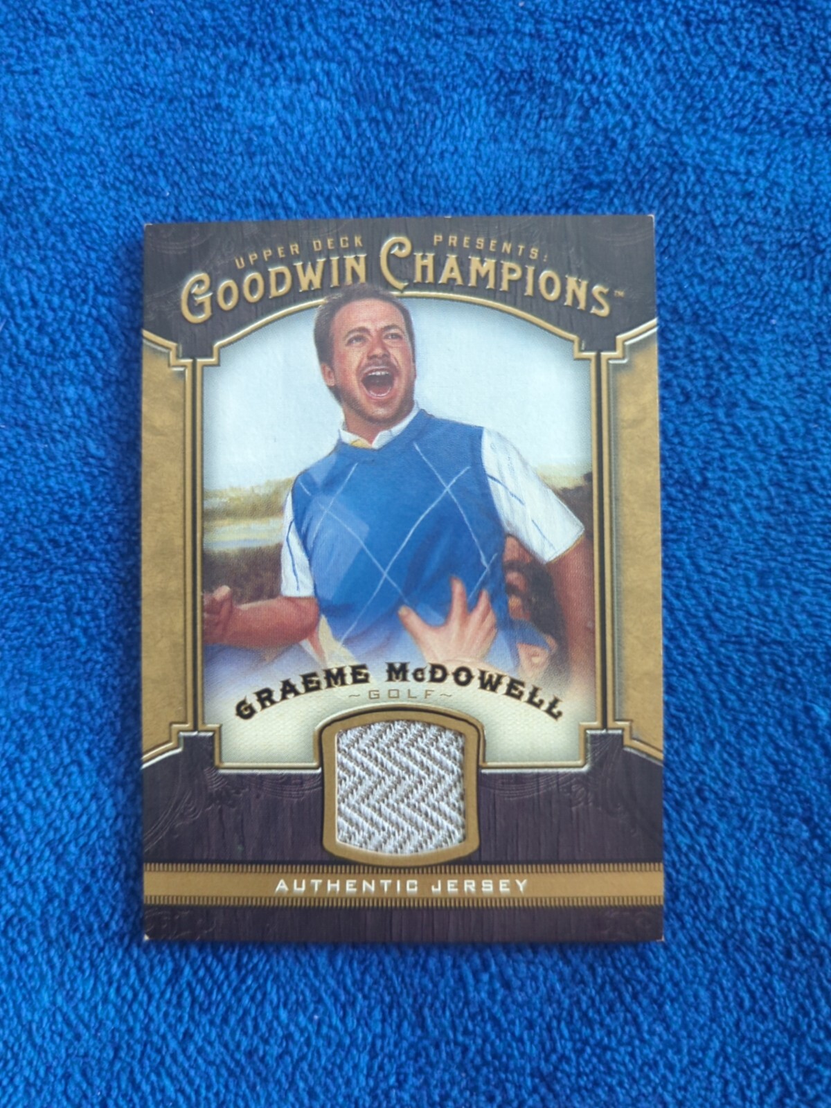 2014 Upper Deck Goodwin Champions Graeme McDowell Memorabilia Rookie Card M-GM