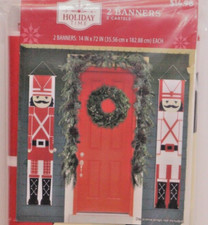 Nutcracker Soldiers Double Door Banner 14" X 72" NEW