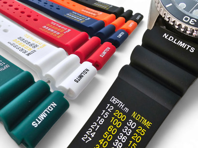 Premium Silicone Nd Limits Divers Watch Strap Band Rubber 18mm 20mm 22mm 24mm XL