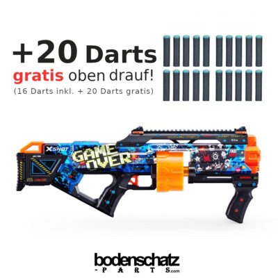Dart Blaster X-SHOT Skins LAST STAND Game Over + 20 Darts gratis