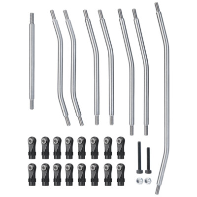 Stainless Steel Link Rod Linkage for 1:10 RC Crawler Axial Wraith 90048 Upgrade