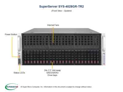 Supermicro SYS-4028GR-TR2 SuperServer GPU Barebones Server