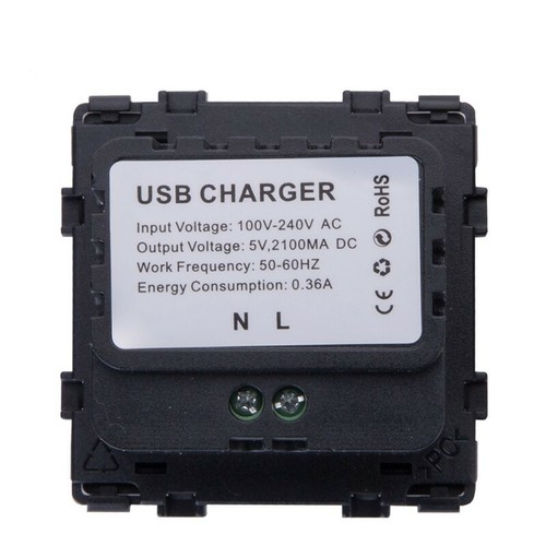 Glas Lichtschalter, Steckdose, Wechselschalter, Dimmer, TV, USB, Türklingel uvm. - Bild 44 von 66