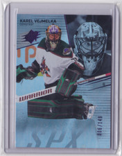2022-23 UD SPX COLORED HOLOFOIL BASE PARALLEL 6/149 KAREL VEJMELKA #49 COYOTES