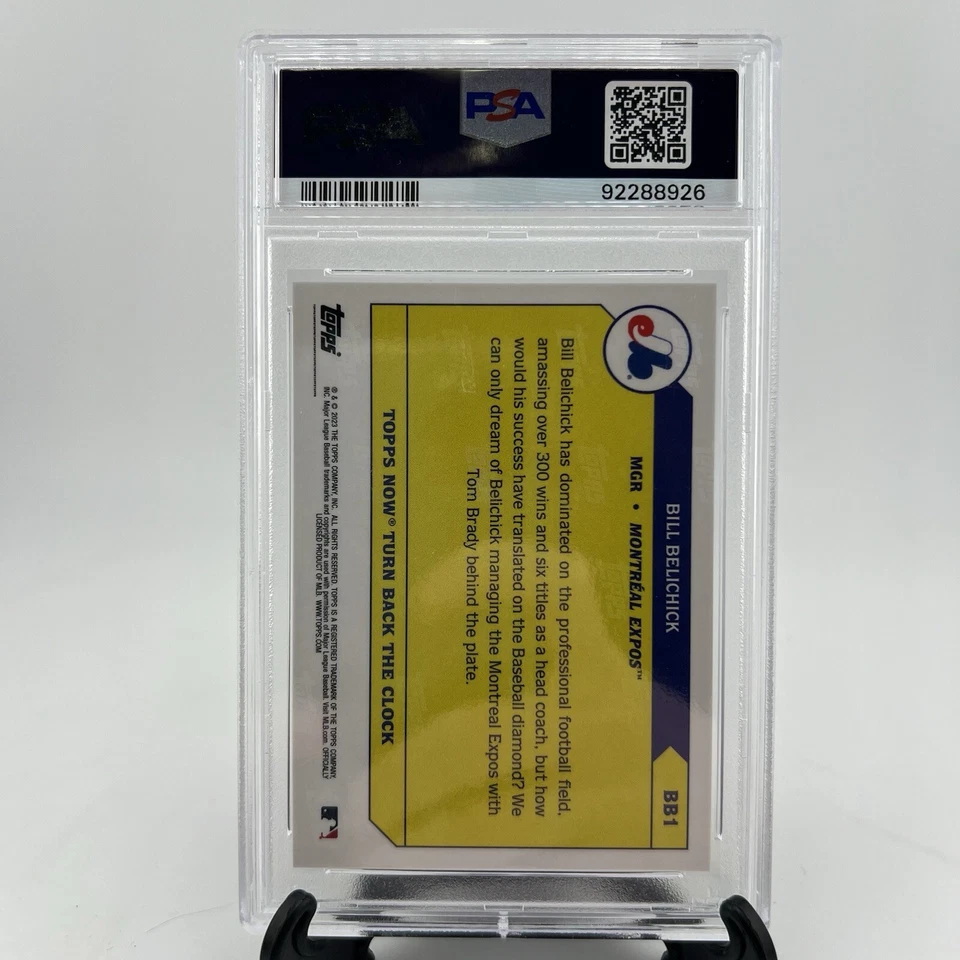 BILL BELICHICK * PSA 10 * 2023 TOPPS NOW TBTC * TOM BRADY DAY * MANAGER CARD BB1 - Image 2 of 2