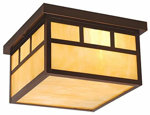 Vaxcel OF37211BBZ Mission 12-Inch Outdoor Ceiling Light, Burnished Bronze - Picture 1 of 1