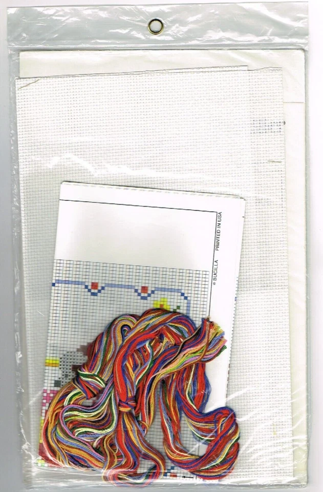 Kit de punto de cruz sampler oraciones para dormir Bucilla 11 x 14" sin abrir de colección años 80? Foto 2 de 2