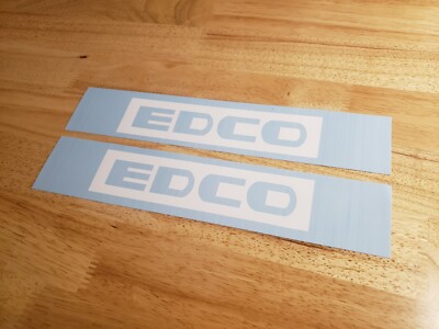 edco concrete saw floor grinder Decals Stickers 8'' (2) GLOSS white Fast