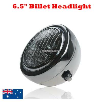 Chrom retro 6.5'' grill headlight Harley chopper cafe racer bobber custom project
