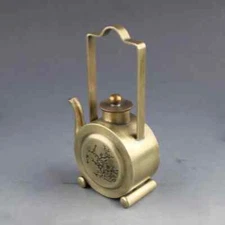 Bronze Collection Pure Copper Ornaments Craft Gifts Lifting Beam Small Kettl