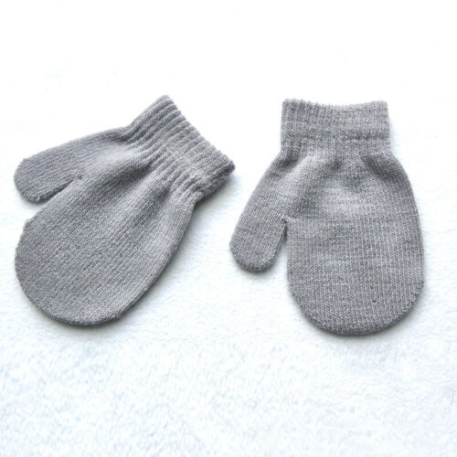 1 Paar Winter Einfarbig Strickhandschuhe Warme Handschuhe Voll Finger Kleinki < - Bild 17 von 25