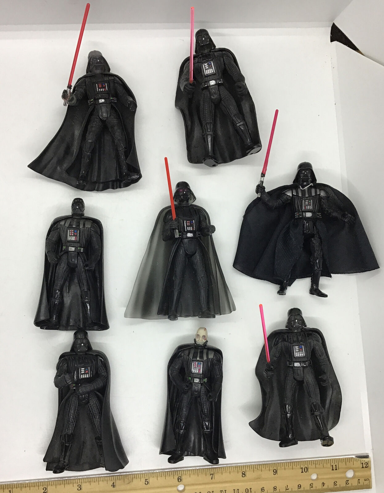 Lot of 8 Darth Vader’s LPL Figures 1995, 1996, 1997, 1999, 2001, 2001