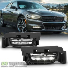 2015-2022 Dodge Charger Factory Style Led Fog Lights Bumper Lamps Pair Wswitch