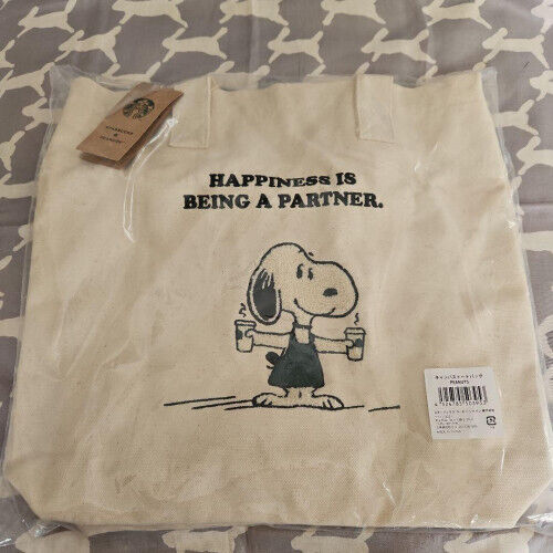Starbucks Snoopy Limited collaboration tote bag Peanuts Starbucks Snoopy Limited collaboration tote bag Peanuts