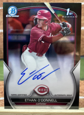 2023 Bowman Draft Ethan O'Donnell 1st Bowman Auto /75  #CDA-EOD Cincinnati Reds