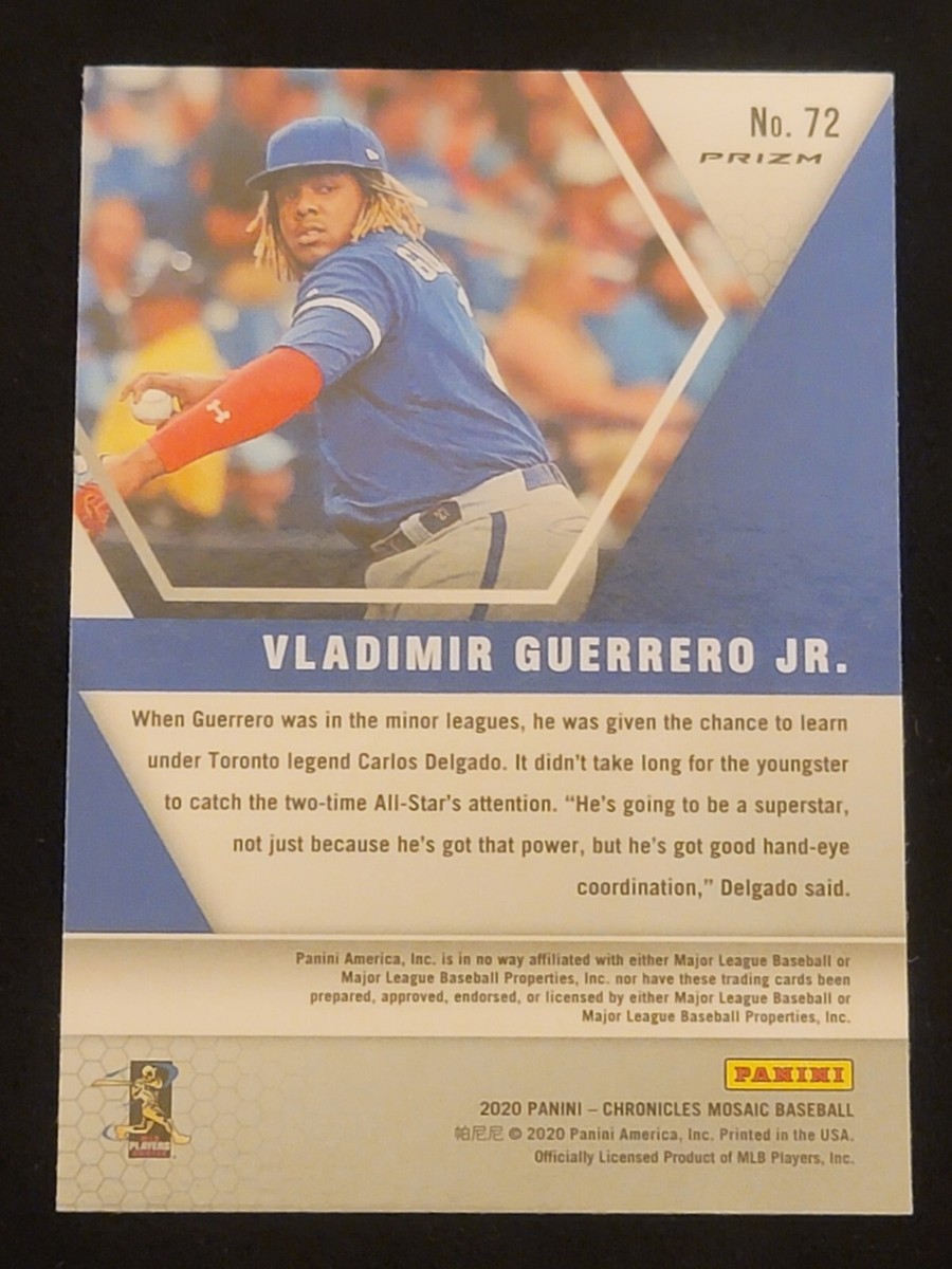 2020 Panini Chronicles Mosaic Vladimir Guerrero Jr. #72 Silver