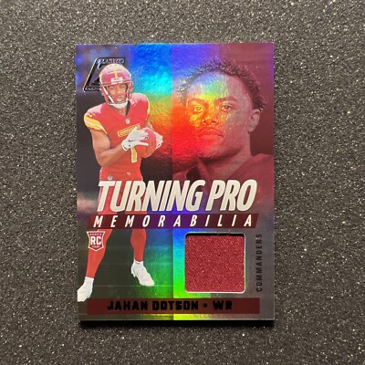 2022 Zenith JAHAN DOTSON #TPM-10 Turning Pro RC JERSEY - NFL WASHINGTON