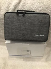 DBPOWER WiFi Mini Projector, 8000L HD Video Projector with Carrying Case & Zoom,