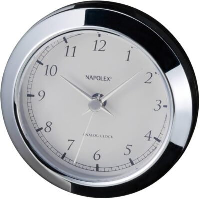 NAPOLEX Fizz car analog clock Silver Fizz-885 From Japan