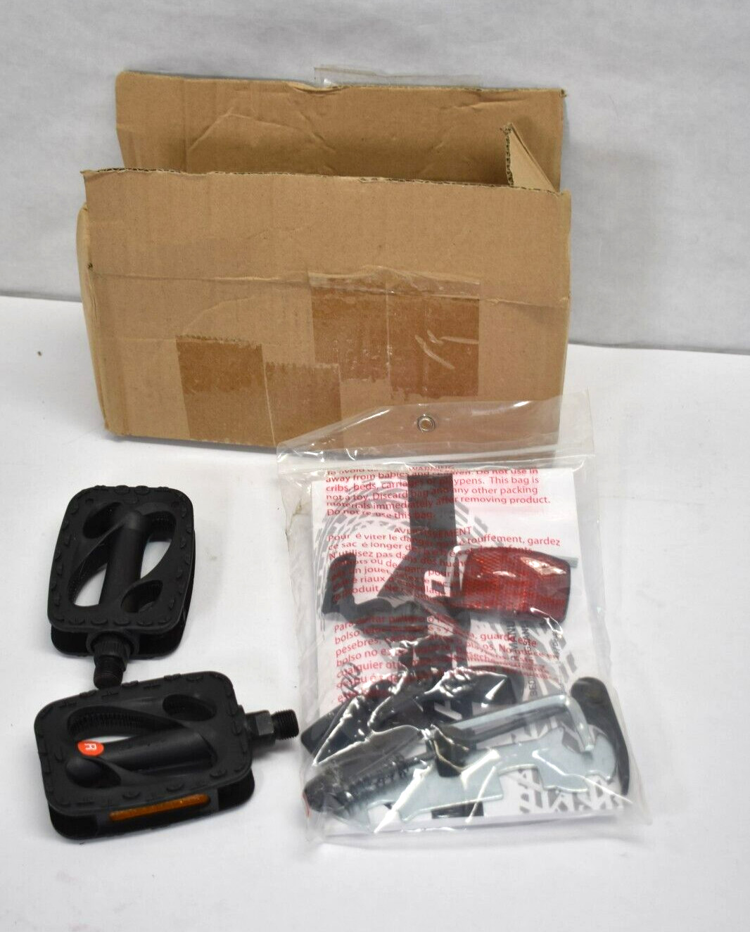 Bike Pedal Replacements Fixed Gear Track BMX Black w Accessories For Hiland Bike