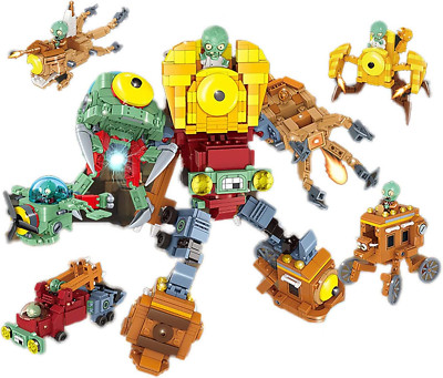 1 PCS Plants and Zombies Toys Assembly Action Figures PVZ Assemblable Toys Set 1
