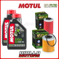 KIT TAGLIANDO KTM 660 SMC 2004 FILTRO OLIO MOTUL 5100 10W50 2x104074+HF155+HF157