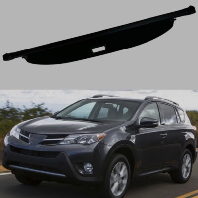 Geelife Fits 06-12 Toyota RAV4 OE Style Retractable Rear Srity Cover Black