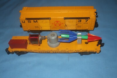 American Flyer #25056 USM Boxcar & Rocket Launcher Combo for Defender Set. Work